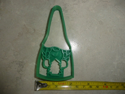 Garden Gnome Girl Holding Christmas Tree Cookie Cutter Made In USA PR4928