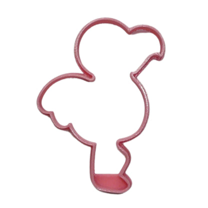 Flamingo On One Leg Pink Water Bird Outline Cookie Cutter Made In USA PR4966