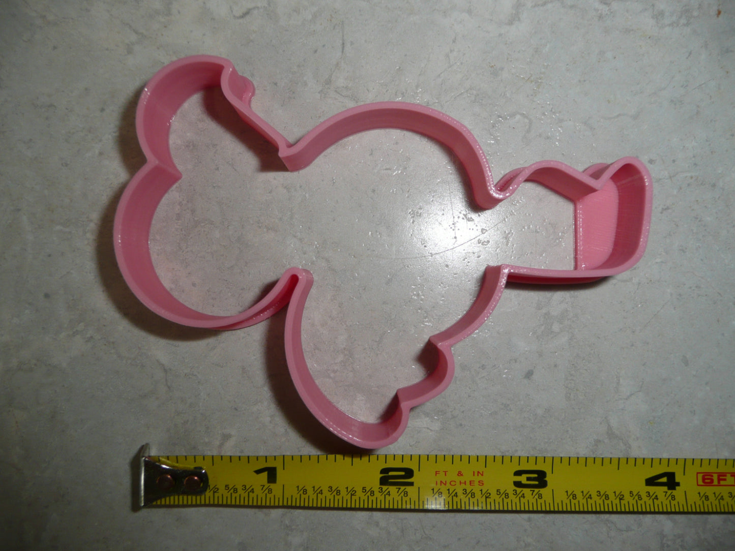 Flamingo On One Leg Pink Water Bird Outline Cookie Cutter Made In USA PR4966