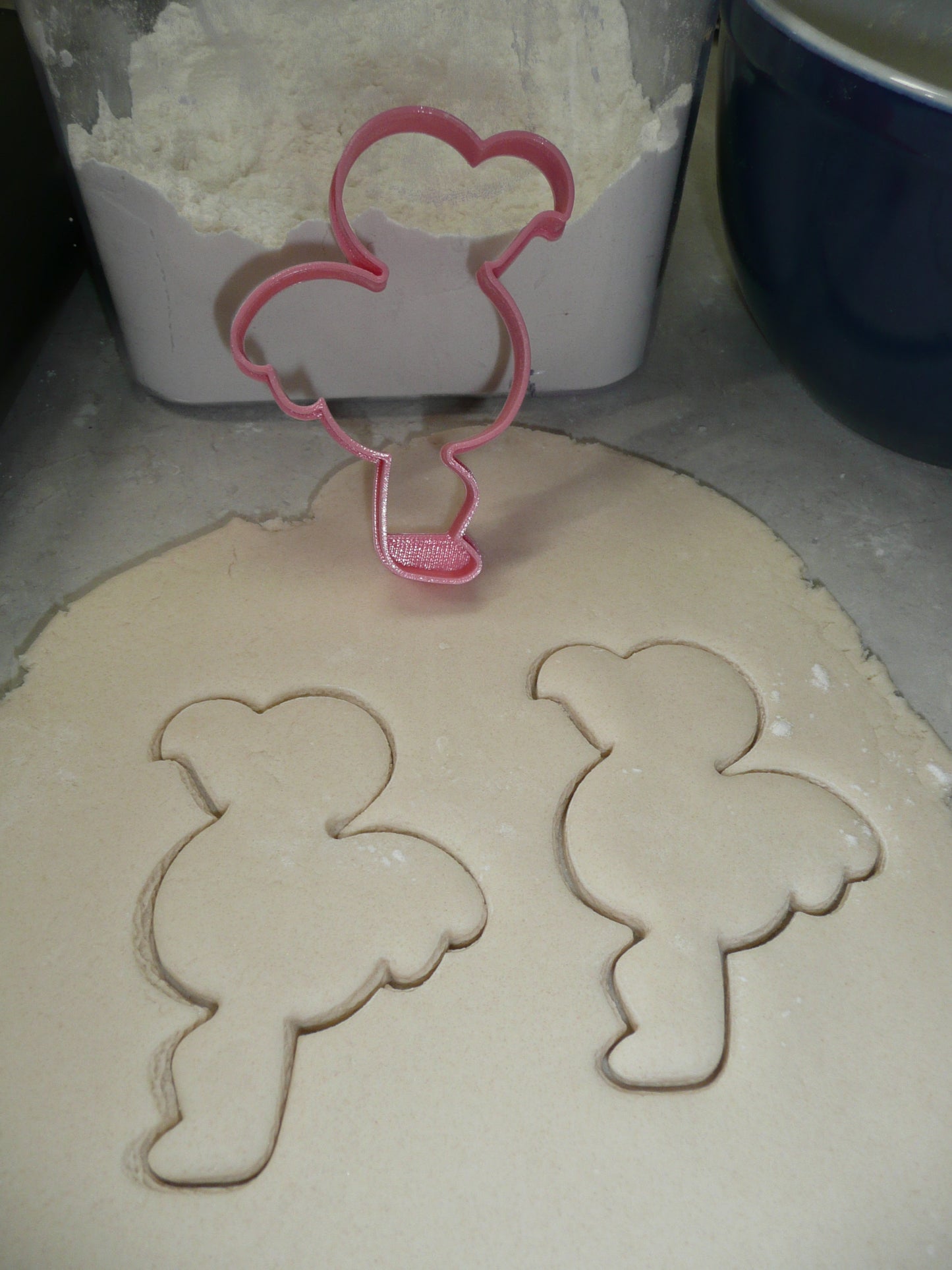 Flamingo On One Leg Pink Water Bird Outline Cookie Cutter Made In USA PR4966