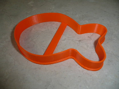 Orange Goldfish Cracker 4 Inch Outline Cookie Cutter Made In USA PR4968