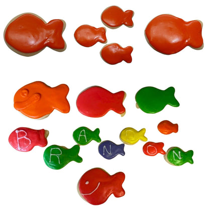 Orange Goldfish Cracker 4 Inch Outline Cookie Cutter Made In USA PR4968