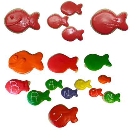 Red Goldfish Cracker 3.5 Inch Outline Cookie Cutter Made In USA PR4969