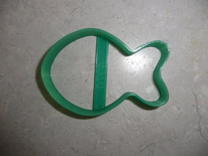 Green Goldfish Cracker 3 Inch Outline Cookie Cutter Made In USA PR4970