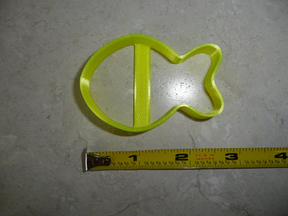 Yellow Goldfish Cracker 2.5 Inch Outline Cookie Cutter Made In USA PR4971