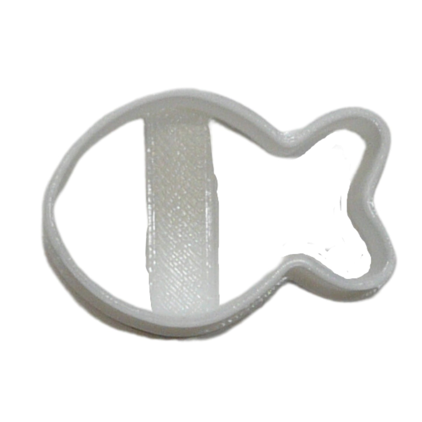 White Goldfish Cracker 1.5 Inch Outline Cookie Cutter Made In USA PR4973