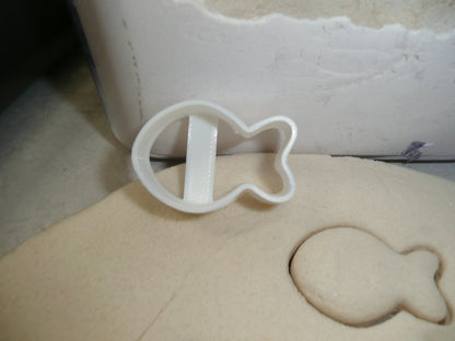 White Goldfish Cracker 1.5 Inch Outline Cookie Cutter Made In USA PR4973