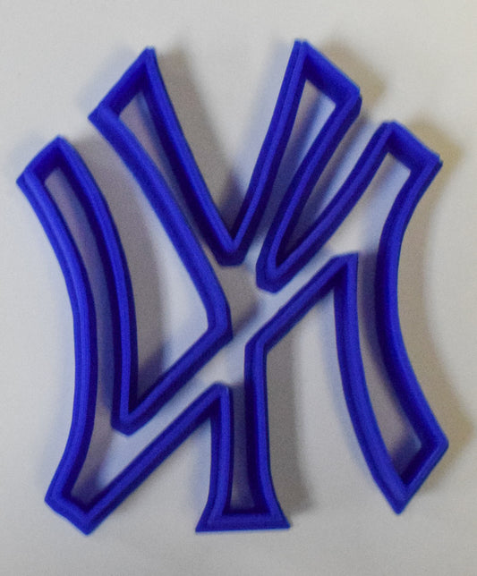 6x New York Yankees Fondant Cutter Cupcake Topper Size 1.75" USA FD497