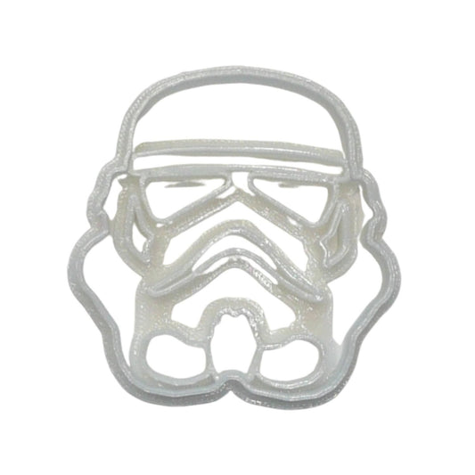 6x Storm Trooper Fondant Cutter Cupcake Topper Size 1.75" USA FD545