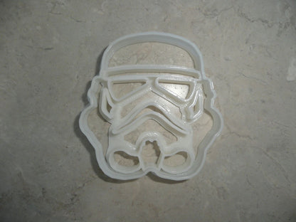 6x Storm Trooper Fondant Cutter Cupcake Topper Size 1.75" USA FD545