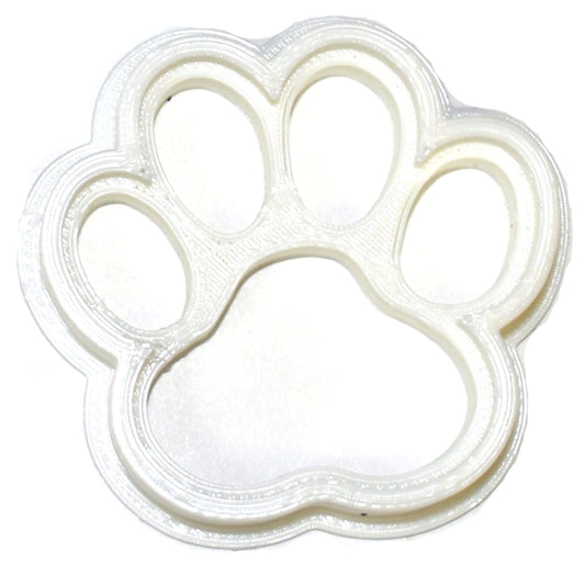 6x Paw Print Dog Cat Fondant Cutter Cupcake Topper Size 1.75" USA FD744