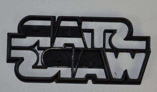 6x Star Wars Logo Fondant Cutter Cupcake Topper Size 1.75" USA FD806