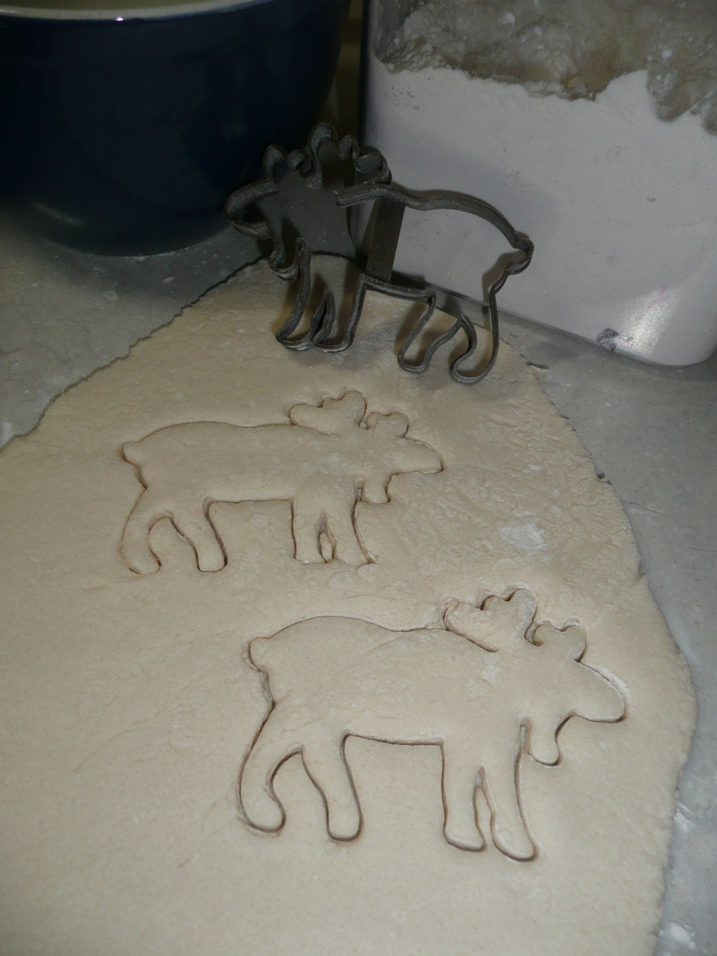 Moose Outline Winter Woodland Animal Cookie Cutter Made In USA PR94