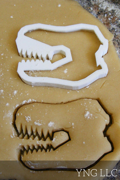 T-Rex Dinosaur Head Tyrannosaurus Rex Cookie Cutter Made in USA PR92
