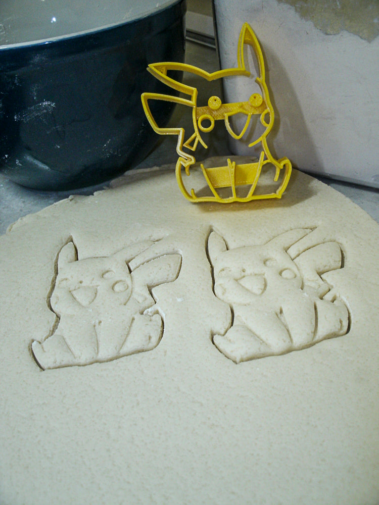 Pikachu Electric Type Pokemon Yellow Mouse Cookie Cutter Made in USA PR870