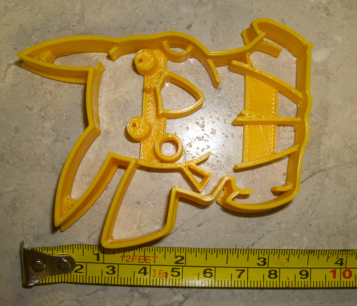 Pikachu Electric Type Pokemon Yellow Mouse Cookie Cutter Made in USA PR870