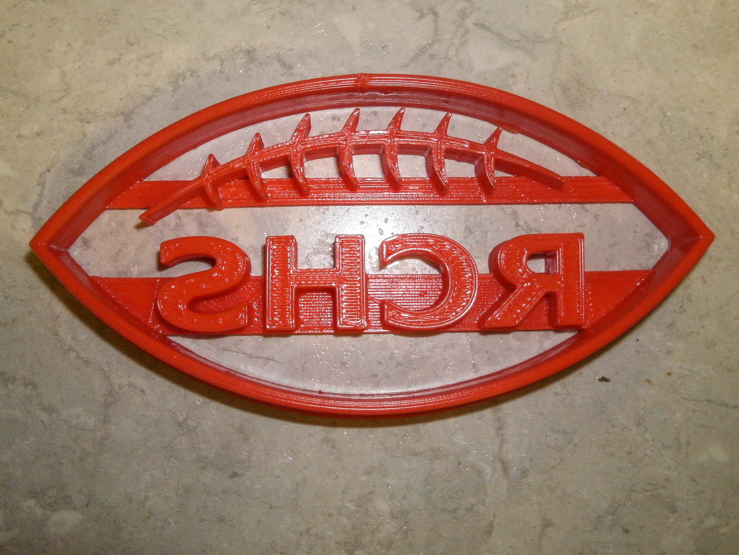 6x RCHS Football Fondant Cutter Cupcake Topper Size 1.75" USA FD692