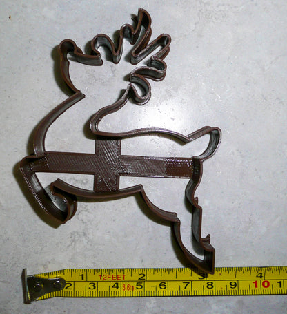 Rudolph Reindeer Flying Santa Sleigh Christmas Cookie Cutter Made in USA PR125
