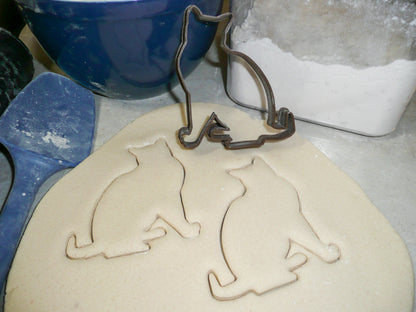 Cat Kitty Feline Sitting Pet Animal Special Occasion Cookie Cutter USA PR525