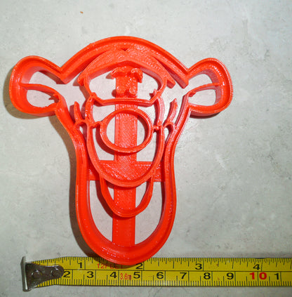 Tigger Face Winnie the Pooh Cartoon Character Cookie Cutter Made in USA PR457