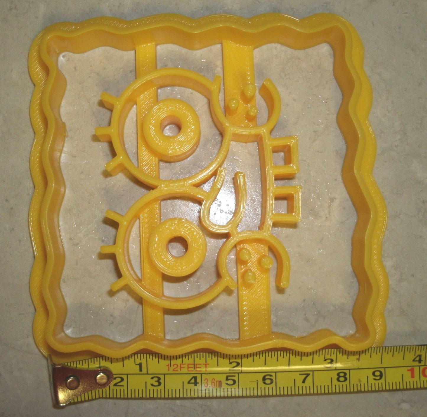 Inspired by Spongebob Squarepants Face Cartoon Cookie Cutter Made In USA PR573