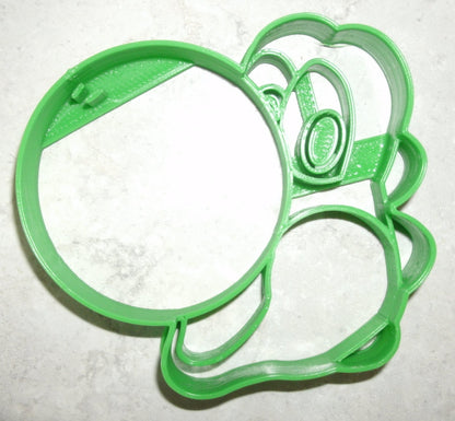 Yoshi Face Nintendo Video Game Character Cookie Cutter Made in USA PR746