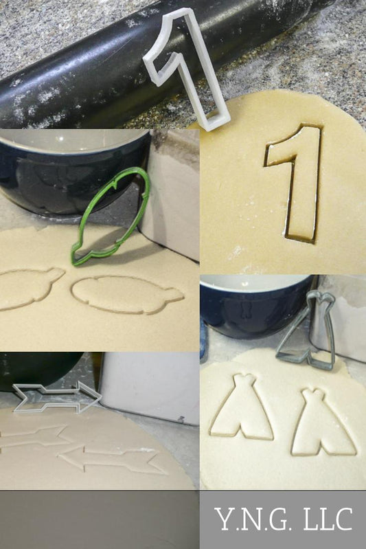 Wild One First 1st Birthday Party Celebration Set Of 4 Cookie Cutters USA PR1066