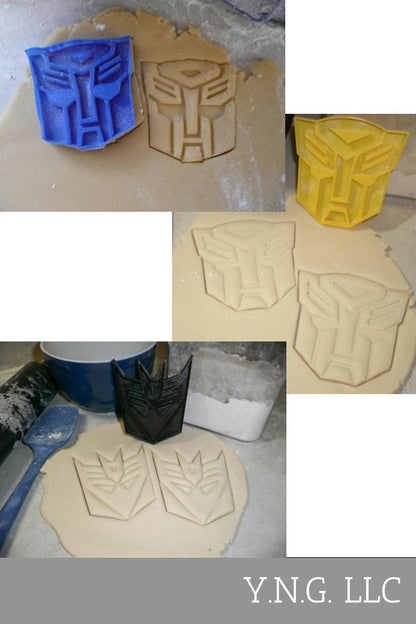 Transformers Autobot Decepticon Bumblebee Set Of 3 Cookie Cutters USA PR1004