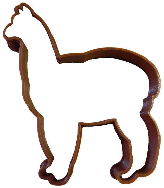6x Alpaca Llama Animal Fondant Cutter Cupcake Topper 1.75" USA FD2271