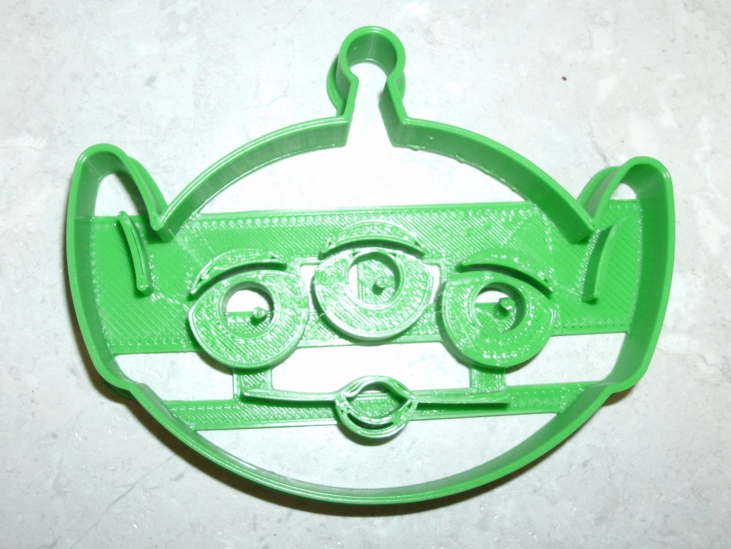6x Little Green Man Fondant Cutter Cupcake Topper Size 1.75" USA FD724