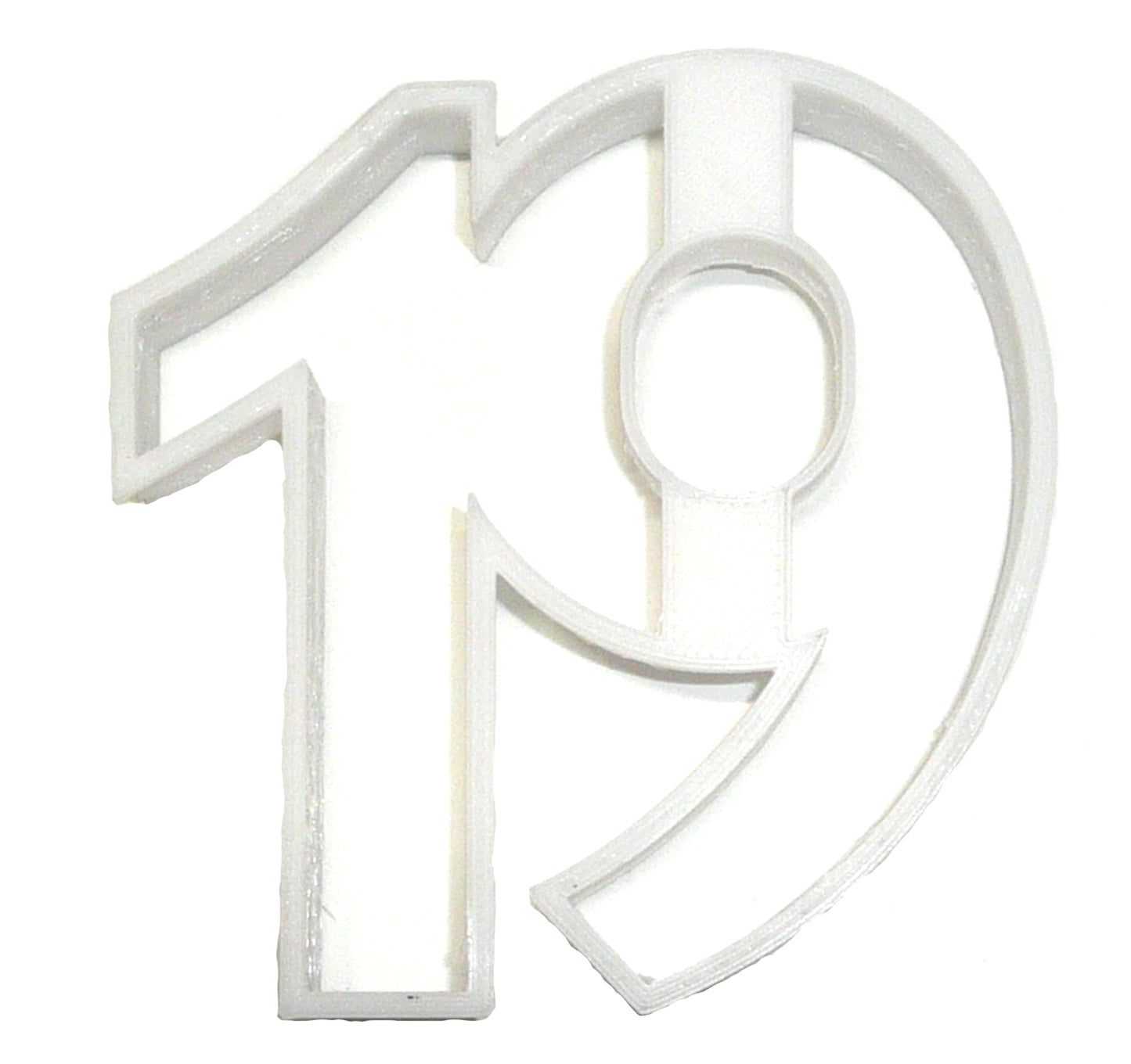 Number 19 Nineteen Birthday Anniversary Sports Cookie Cutter USA PR108-19