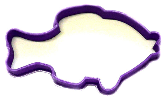 6x Fish Outline Fishing Fondant Cutter Cupcake Topper 1.75 IN USA FD2037