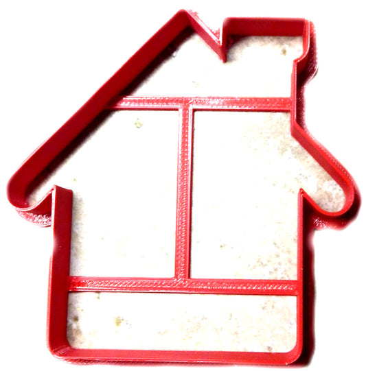 6x Red School House Fondant Cutter Cupcake Topper 1.75" USA FD2193