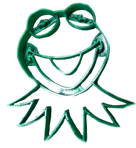 6x Kermit the Frog Fondant Cutter Cupcake Topper 1.75 IN USA FD2265