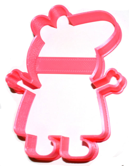 6x Peppa Pig Outline Fondant Cutter Cupcake Topper Size 1.75" USA FD2631