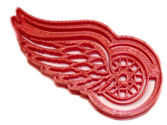 6x Detroit Red Wings Fondant Cutter Cupcake Topper Size 1.75" USA FD2637