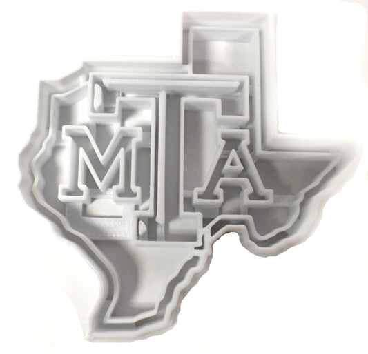 6x Texas A&M State Fondant Cutter Cupcake Topper Size 1.75" USA FD2633