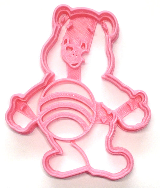 6x Cheer Bear Care Bears Fondant Cutter Cupcake Topper 1.75 IN USA FD3985