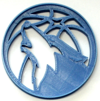 6x Minnesota Timberwolves Fondant Cutter Cupcake Topper Size 1.75" USA FD2761