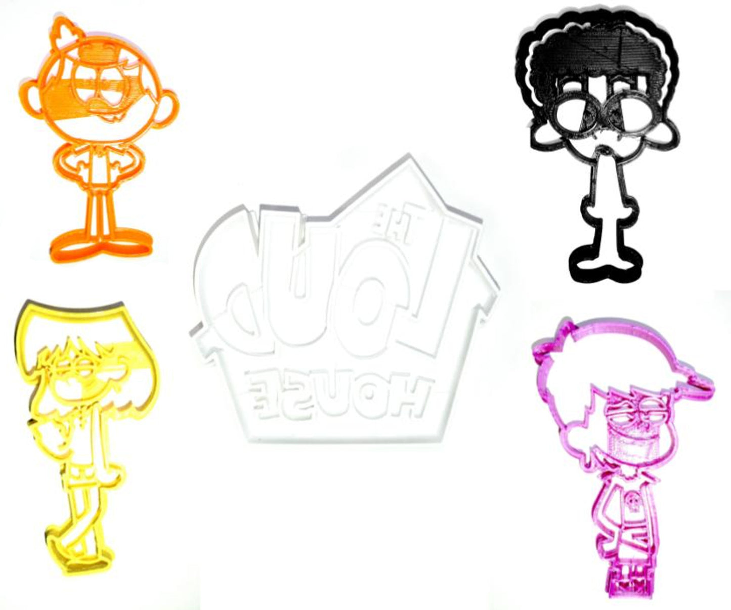 The Loud House Cartoon Characters TV Show Set Of 5 Cookie Cutters USA PR1172