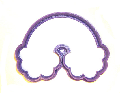Rainbow with Clouds RoyGBiv Colorful Sky Cookie Cutter Made in USA PR841