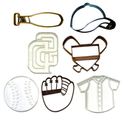 San Diego Padres MLB Baseball Team Logo Set Of 7 Cookie Cutters USA PR1273