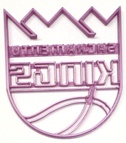 6x Sacramento Kings Fondant Cutter Cupcake Topper 1.75 IN USA FD2756