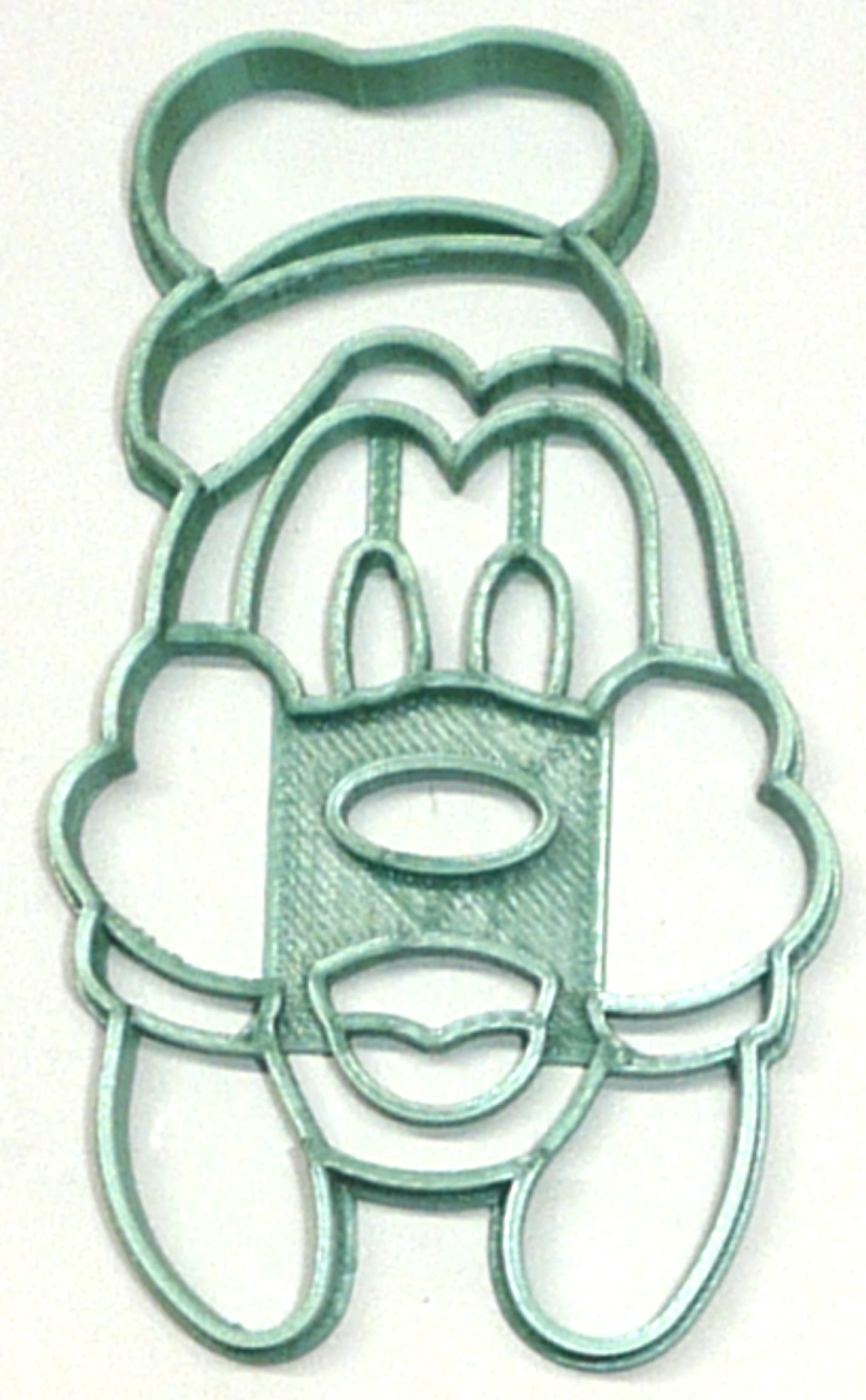 6x Goofy Face Mickey Fondant Cutter Cupcake Topper 1.75 IN USA FD2890