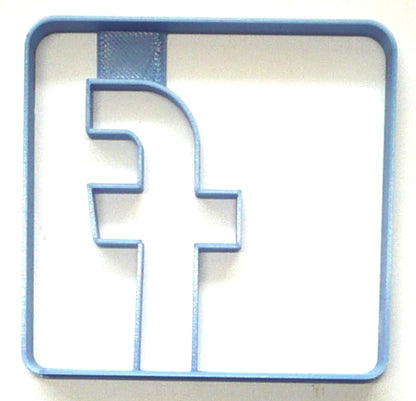 Facebook Themed F Letter Social Media Website Cookie Cutter Made in USA PR2954