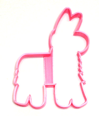 6x Pinata Donkey Fondant Cutter Cupcake Topper 1.75 IN USA FD2630