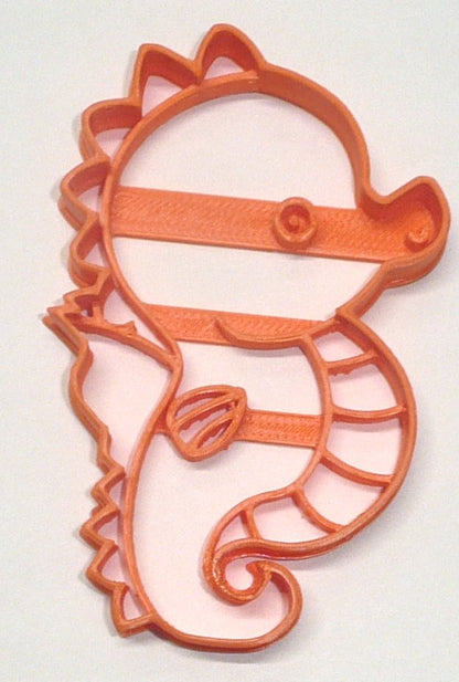 Detailed Seahorse Small Marine Fish Water Mammal Cookie Cutter USA PR3020