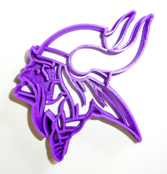 6x Minnesota Vikings Fondant Cutter Cupcake Topper Size 1.75" USA FD970