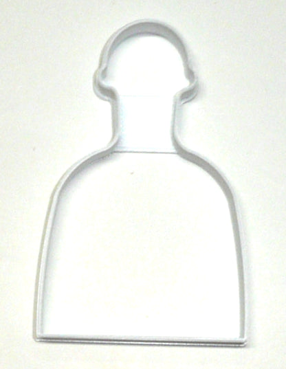 6x Tequila Bottle Alcohol Fondant Cutter Cupcake Top Size 1.75 Inch USA FD2862