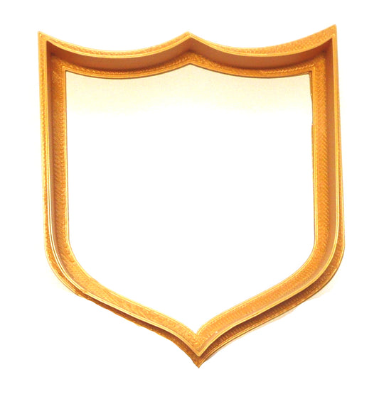 6x Shield Badge Fondant Cutter Cupcake Topper Size 1.75" USA FD2423